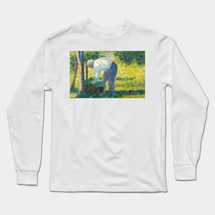 The Gardener by Georges-Pierre Seurat Long Sleeve T-Shirt